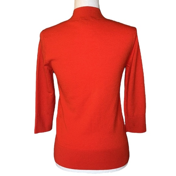 Kate Spade Red Orange Bow Detail Cashmere Blend Sweater - S - Picture 9 of 13
